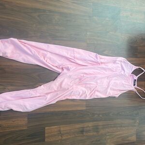 pink jumpsuit